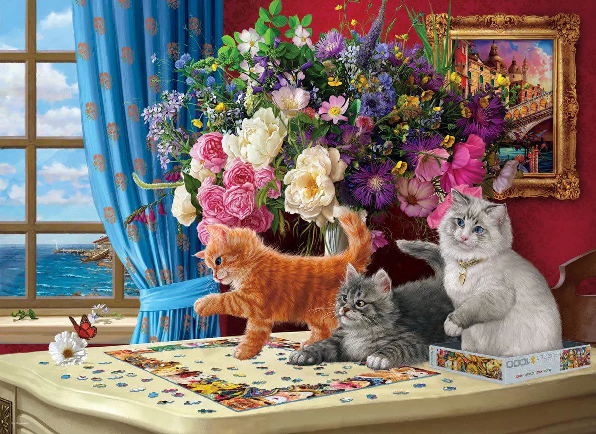 Eurographics - Puzzle Puzzling Cats - 1000 dielov