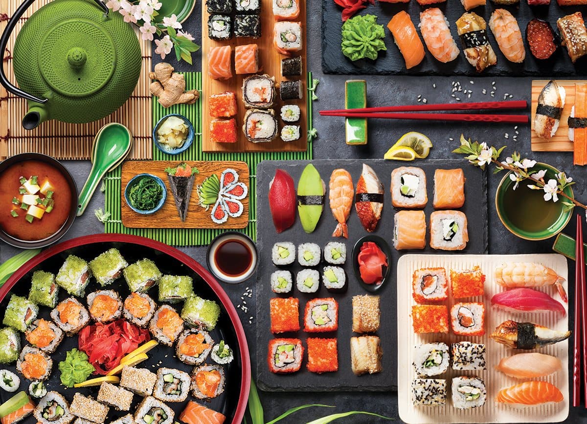 EUROGRAPHICS Puzzle Sushi stůl 1000 dílků