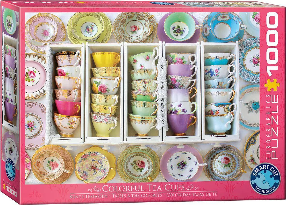 Eurographics - Puzzle Tea Cups Boxes - 1000 dielov