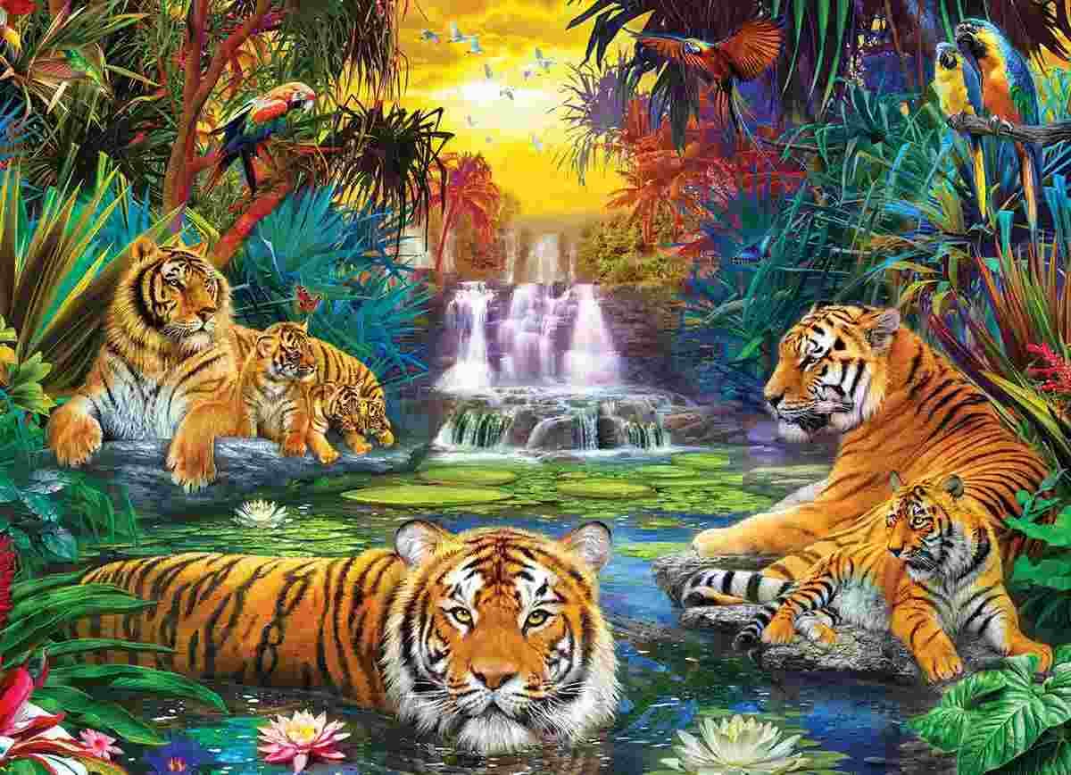 Eurographics - Puzzle Tigers Eden - 500 dielov