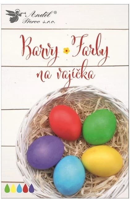 Farby na vajíčka v tabletkách MIX, 5 ks v balení