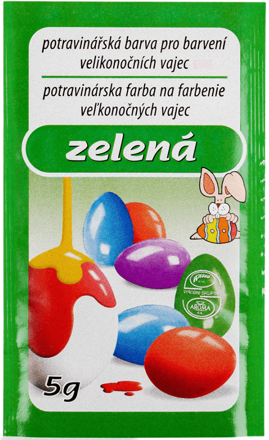 Farby na veľkonočné vajíčka 5g - zelená
