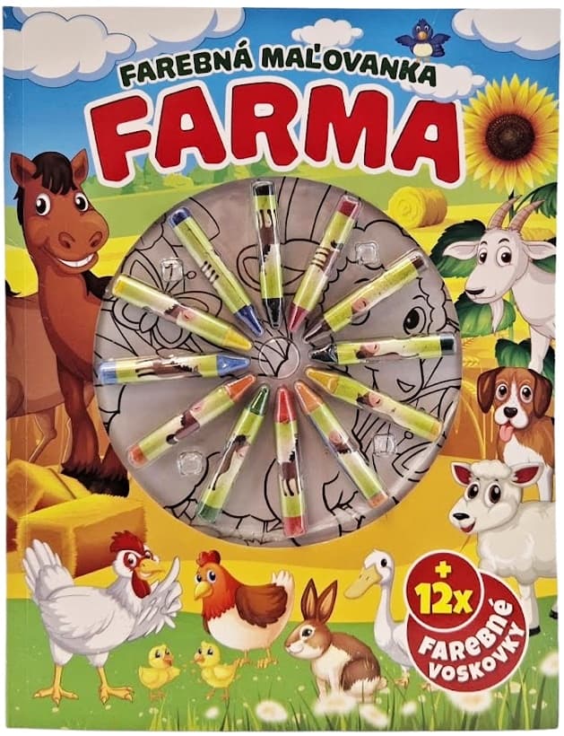 Farebná maľovanka Farma