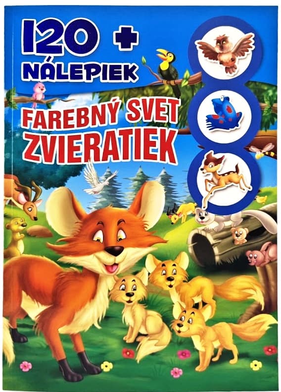 Farebný svet zvieratiek +120 nálepiek
