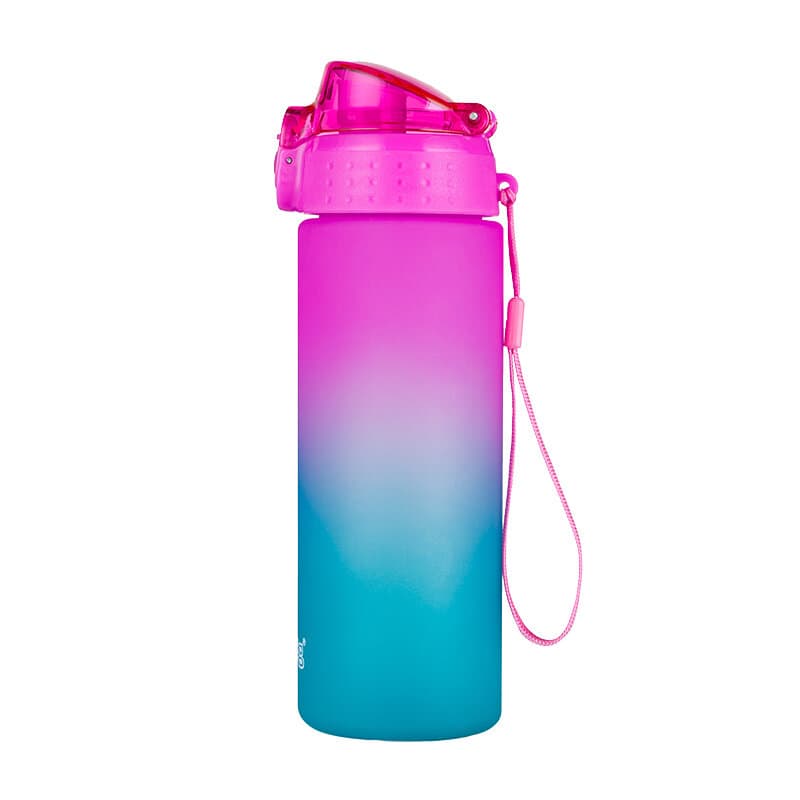 Fľaša oxybag 600ml ružovo-tyrkysová ombre