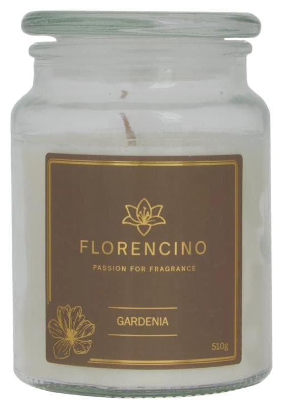 Florencino vonná sviečka v skle 510g Gardenia
