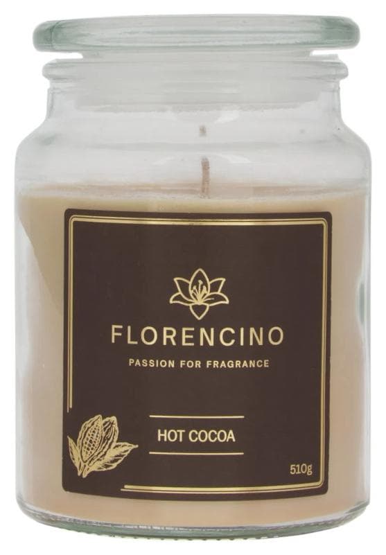 Florencino vonná sviečka v skle 510g Hot Cocoa