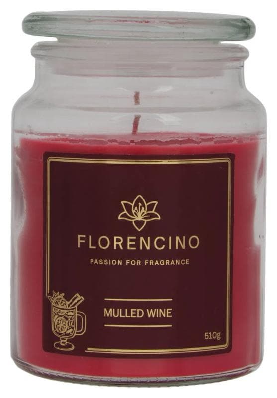 Florencino vonná sviečka v skle 510g Mulled Wine