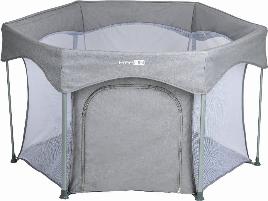 FreeON Dětská ohrádka Hexagon Quick Folding šedá