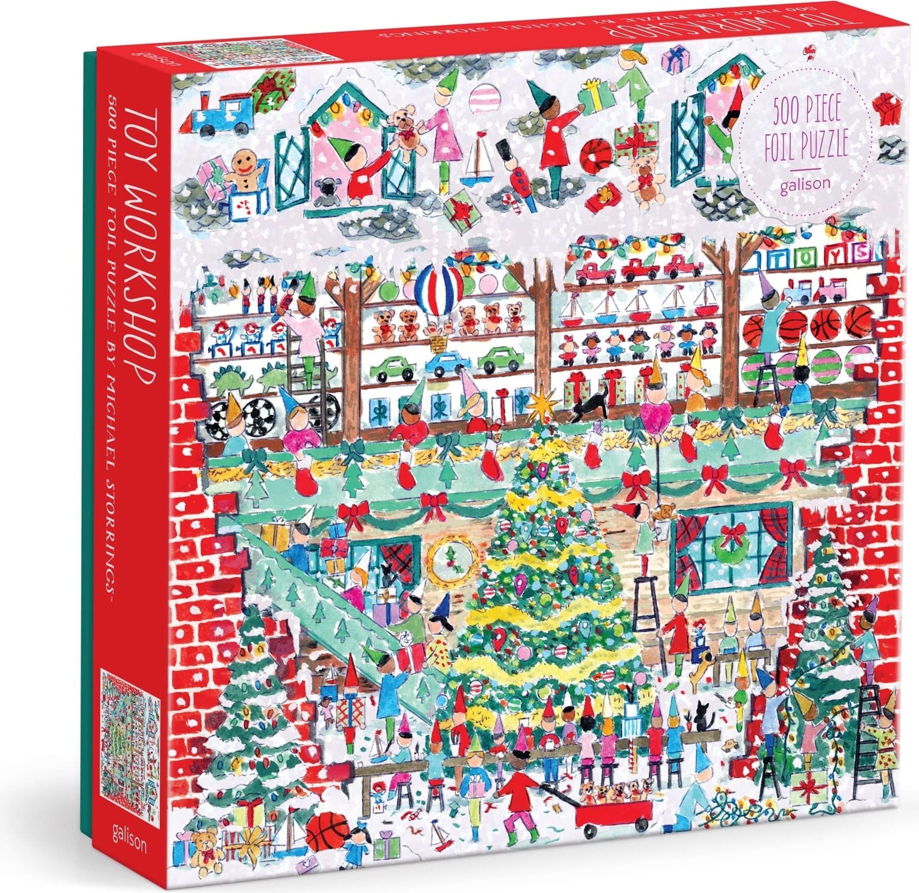 GALISON Čtvercové puzzle Dílna hraček 500 dílků