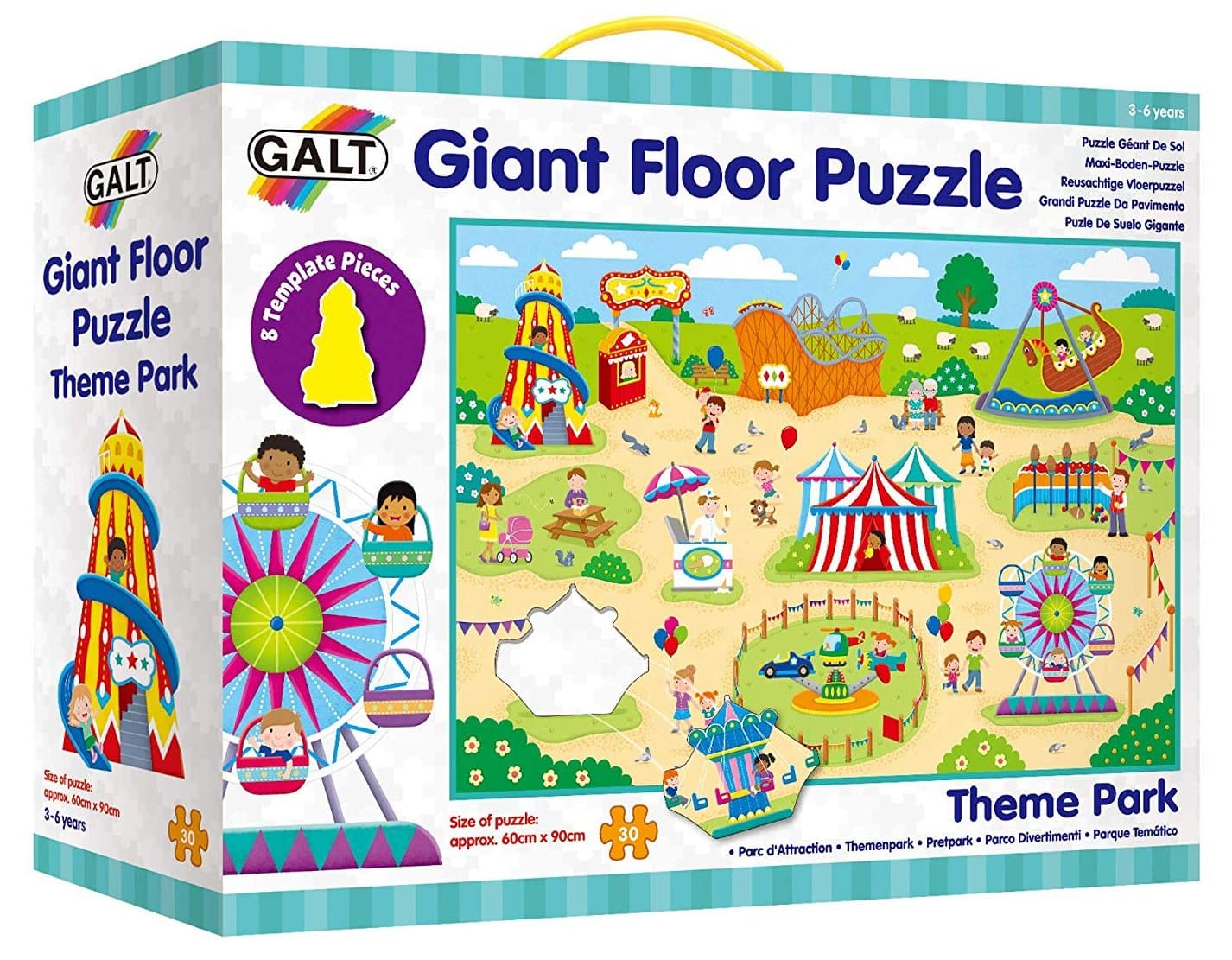 GALT Obří podlahové puzzle Zábavní park 30 dílků