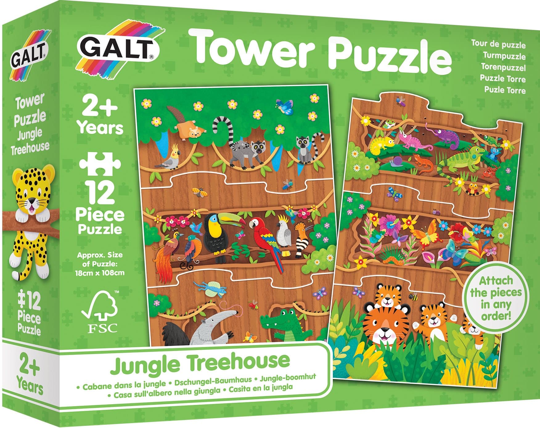 GALT Puzzle Domeček na stromě 12 dílků