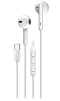 GENIUS Sluchátka HS-M366, mikrofon, USB-C, bílá