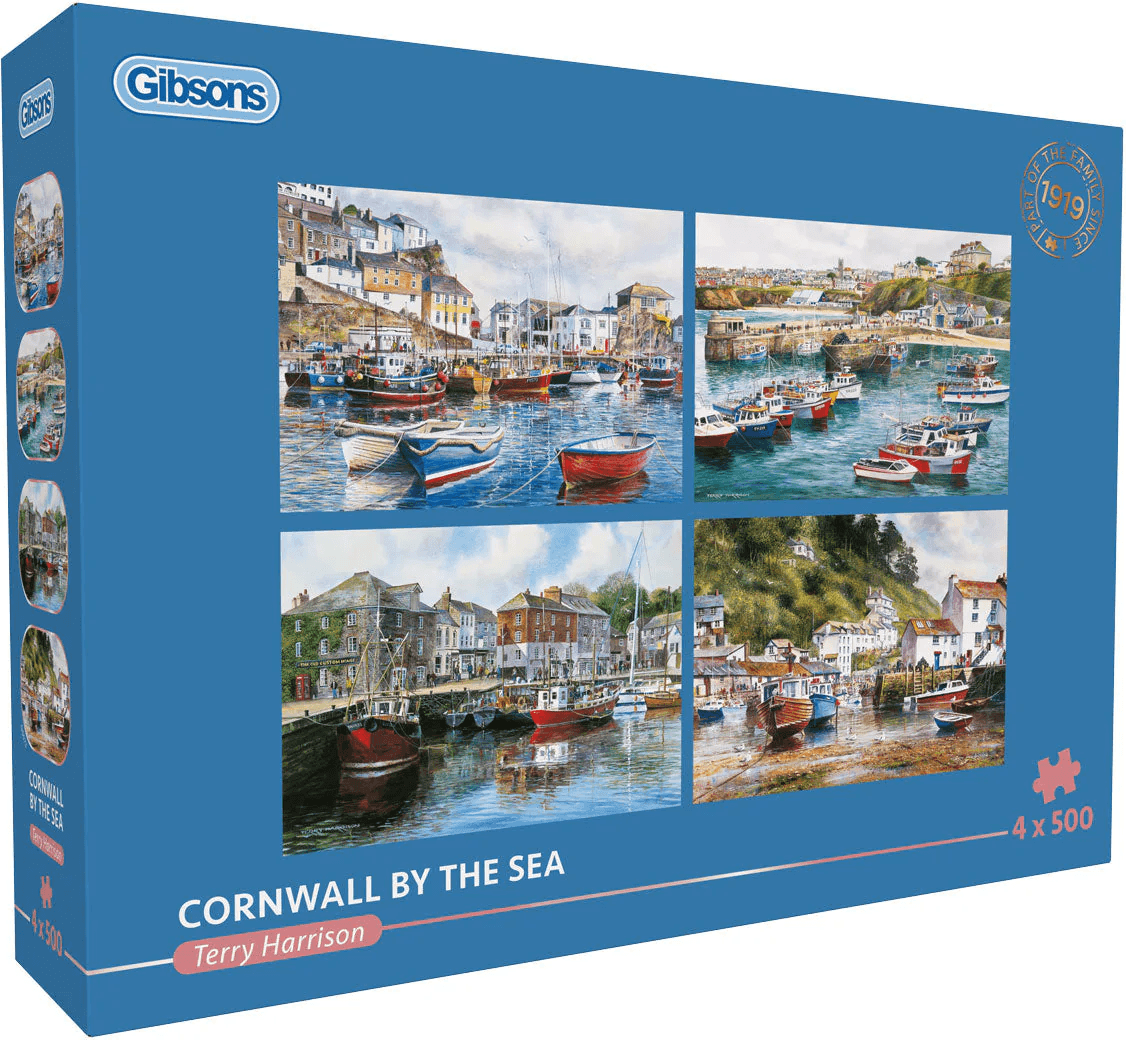 GIBSONS Puzzle Cornwall u moře 4x500 dílků