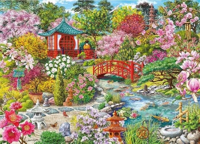 GIBSONS Puzzle Japonská zahrada 1000 dílků