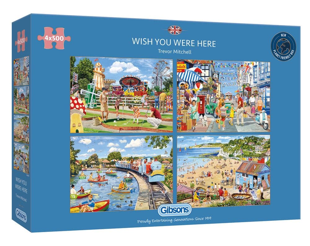 GIBSONS Puzzle Kéž bys tu byl 4x500 dílků