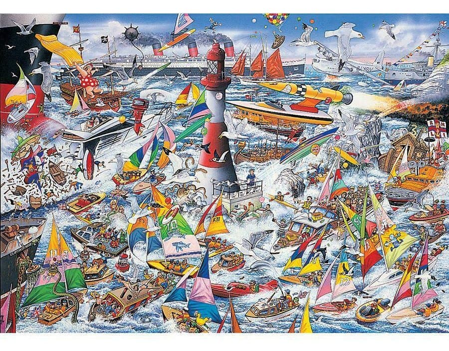 GIBSONS Puzzle Miluji lodě 1000 dílků