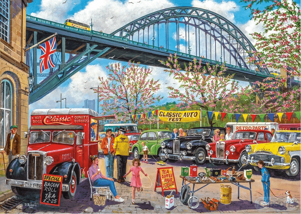 GIBSONS Puzzle Newcastle, Anglie 1000 dílků