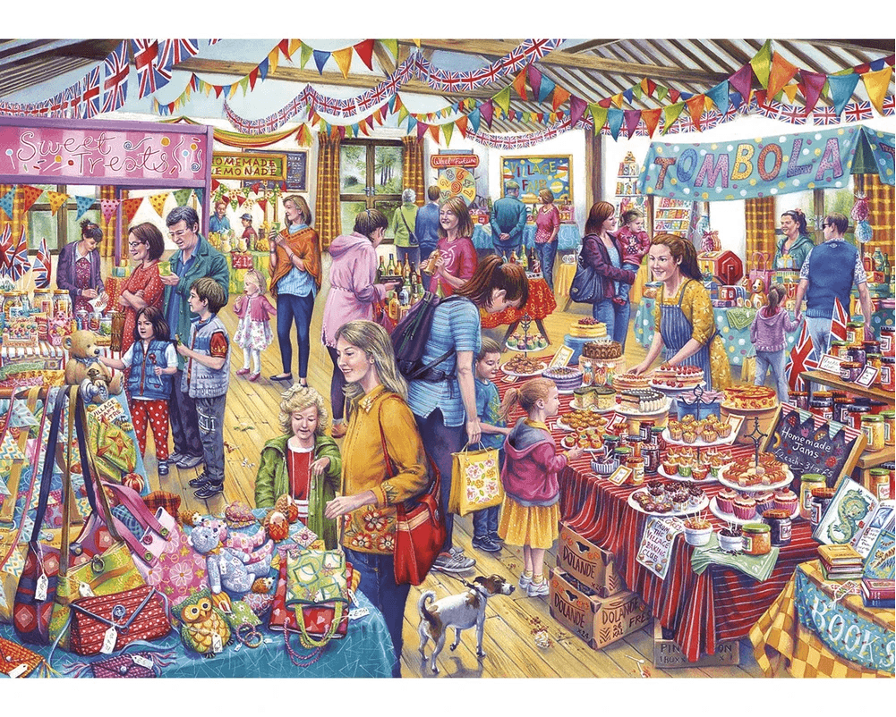 GIBSONS Puzzle Obecní tombola XL 500 dílků