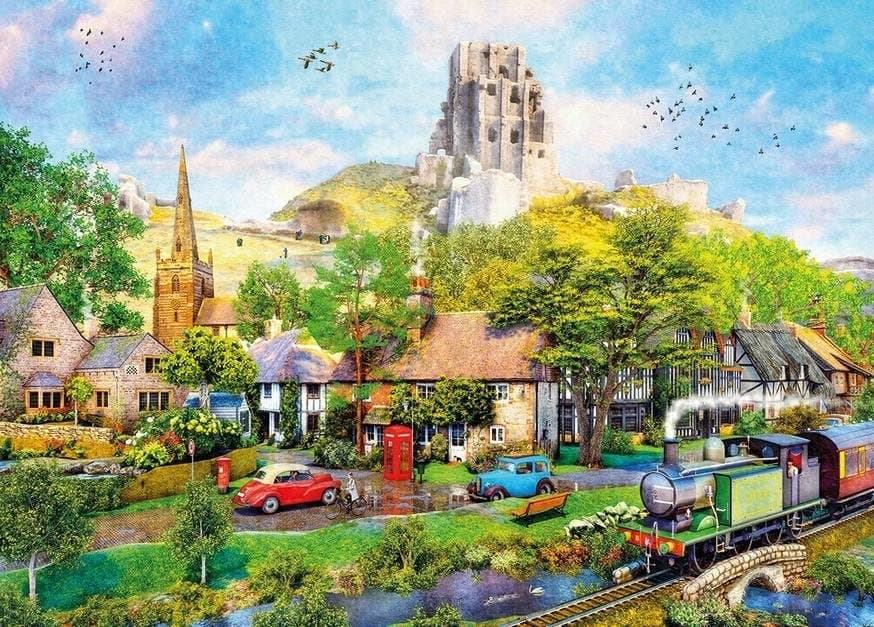 GIBSONS Puzzle Pod hradem Corfe 1000 dílků
