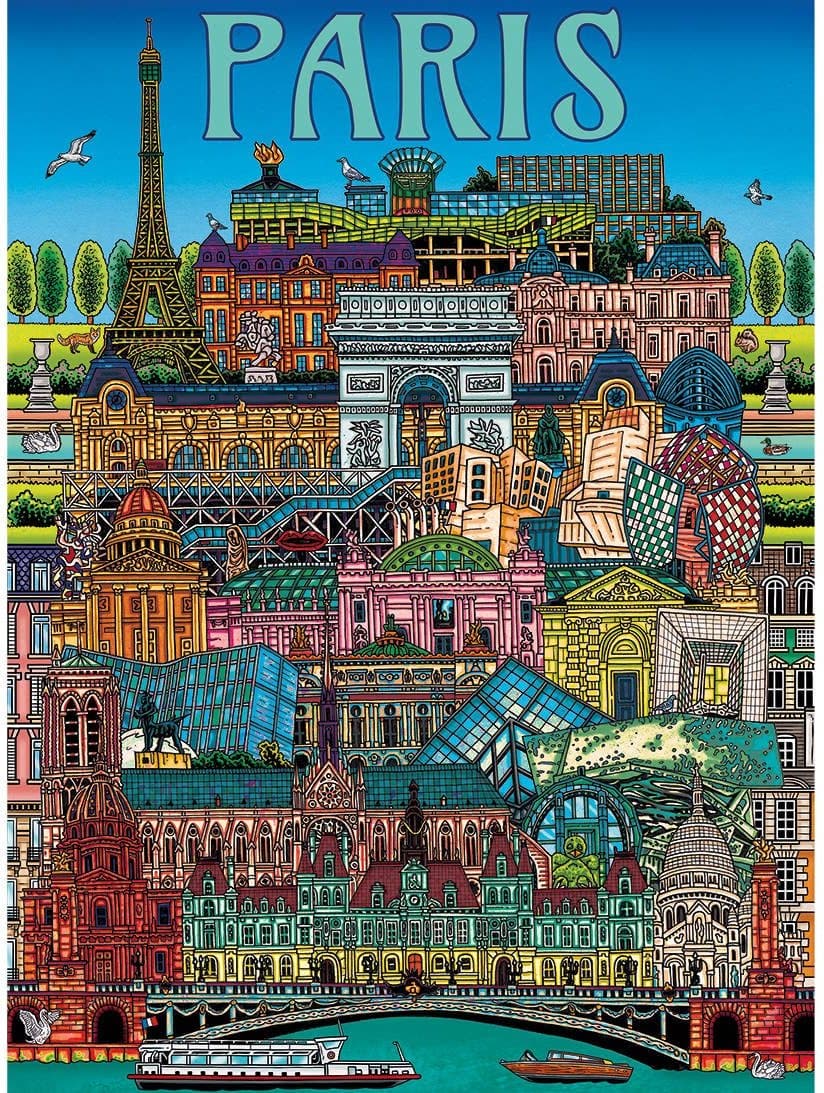 GIBSONS Puzzle Pohled na Paříž 500 dílků