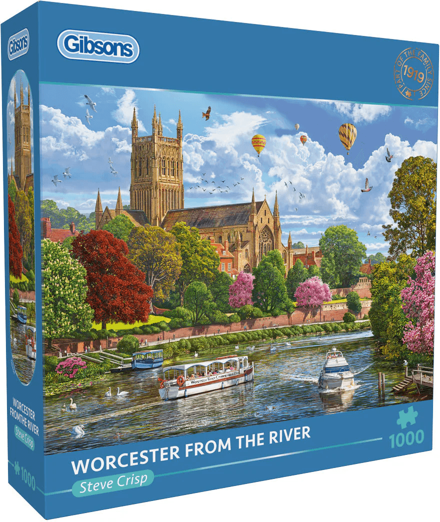 GIBSONS Puzzle Pohled na Worcester 1000 dílků