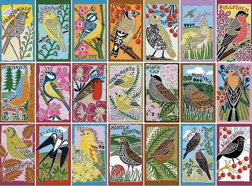 GIBSONS Puzzle RSPB: Britští pěvci 1000 dílků