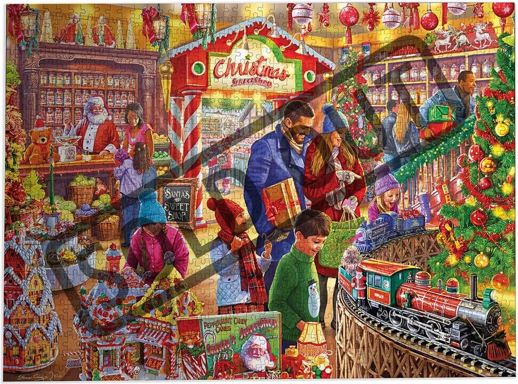 GIBSONS Puzzle Santova cukrárna 1000 dílků