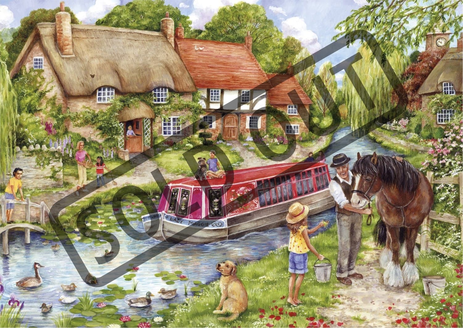 GIBSONS Puzzle Unášení po proudu XXL 100 dílků