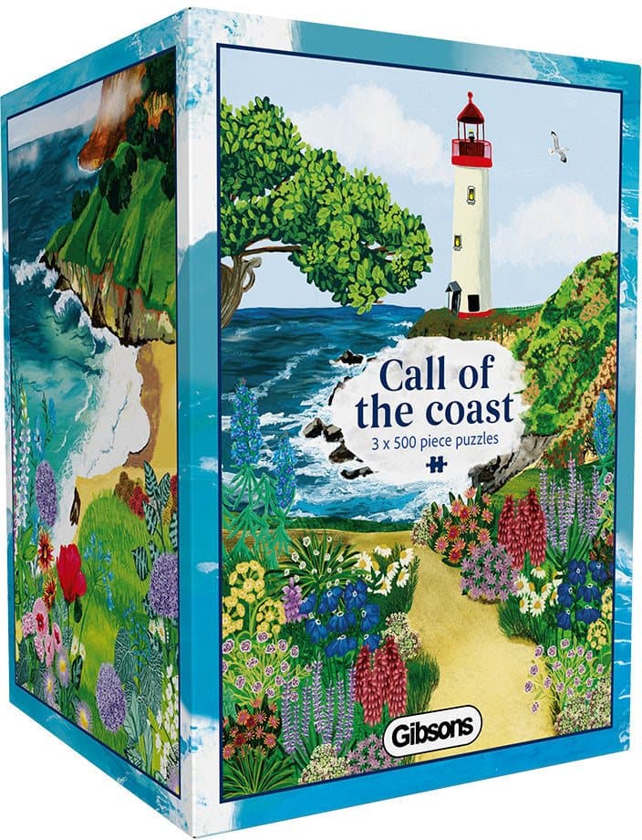GIBSONS Puzzle Volání pobřeží 3x500 dílků