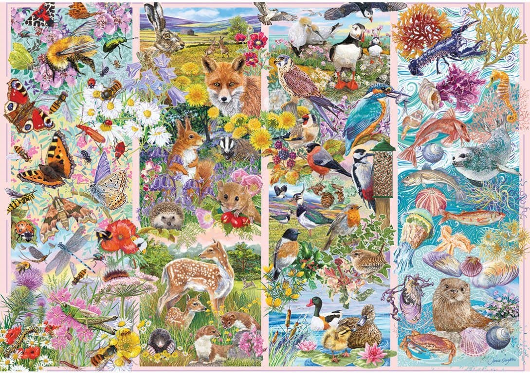 GIBSONS Puzzle Zvědaví tvorové 500 dílků