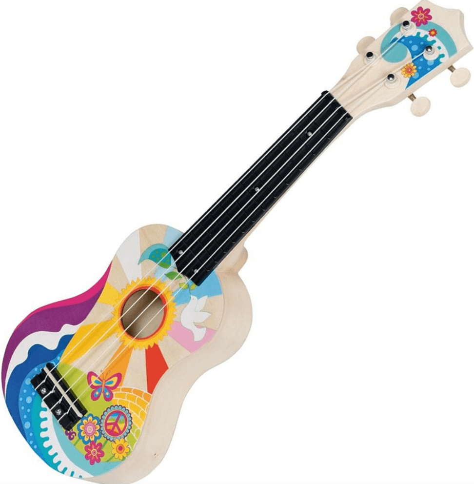 GOKI Dětské dřevěné ukulele