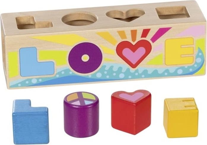 GOKI Dřevěný vkládací box Love