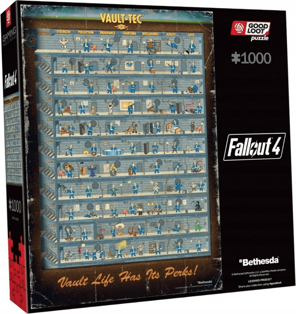 GOOD LOOT Puzzle Fallout: Perk Poster 1000 dílků