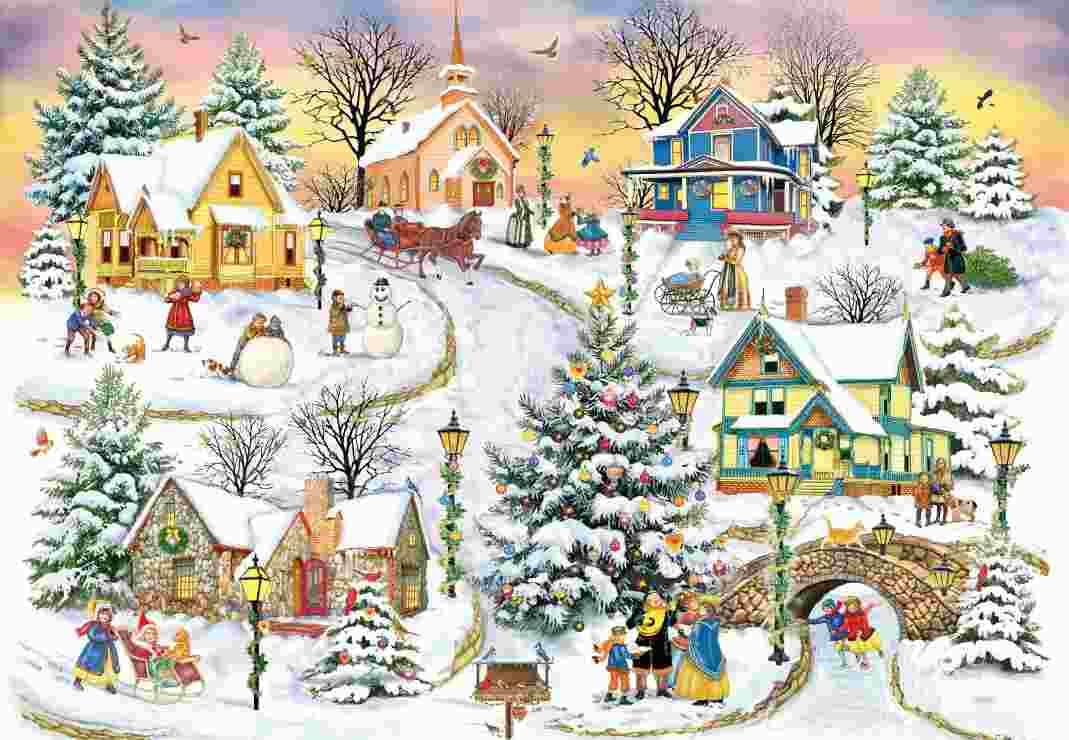 Grafika - Puzzle Christmas in our Town - 1000 dielov