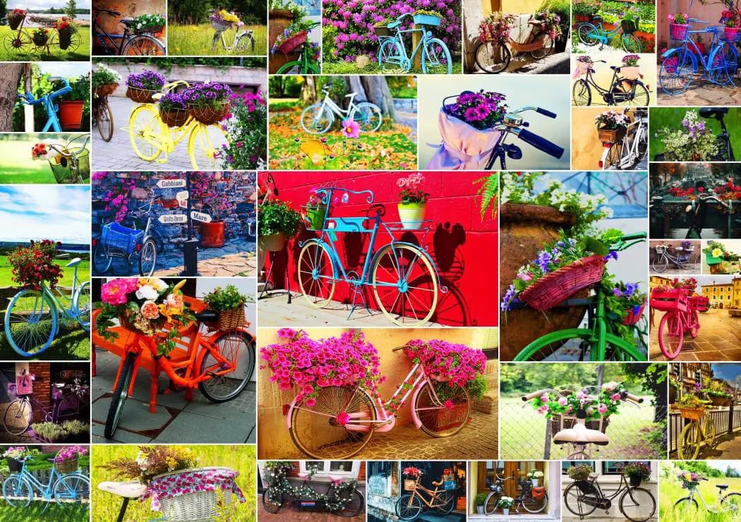Grafika - Puzzle Collage - Bikes - 1500 dielov