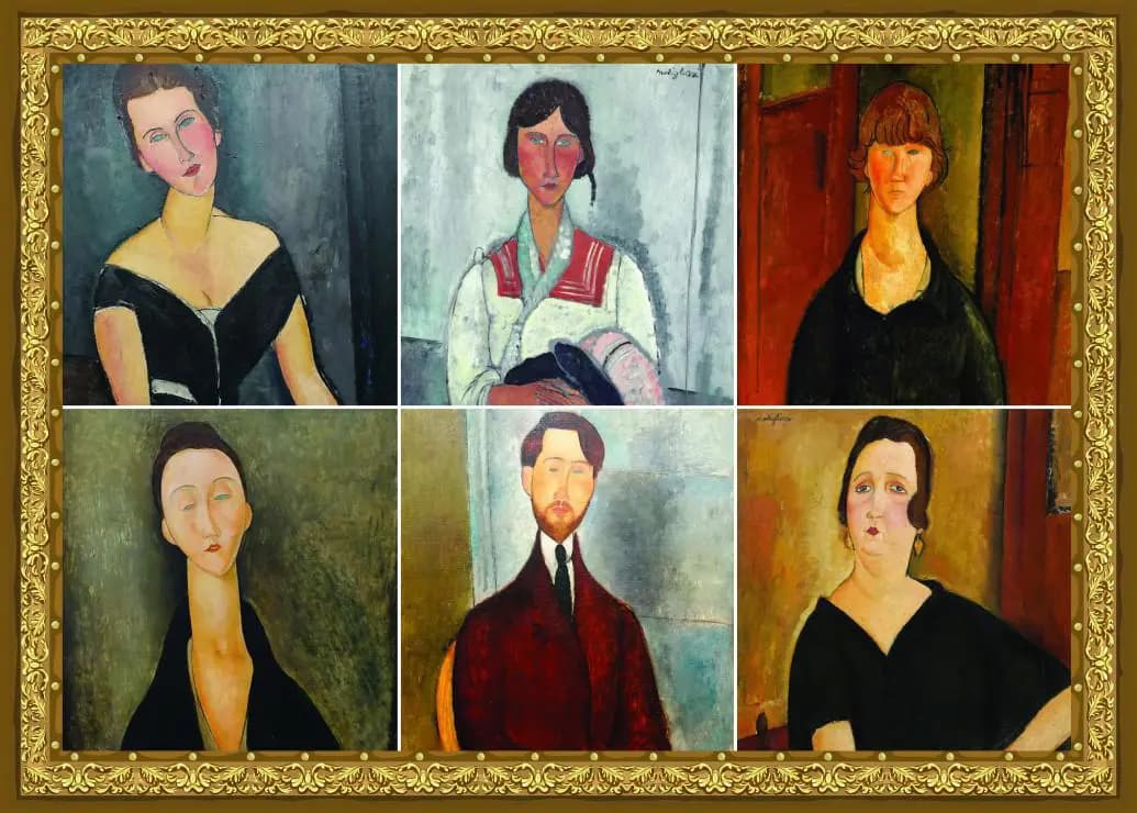 Grafika - Puzzle Collage - Modigliani - 500 dielov