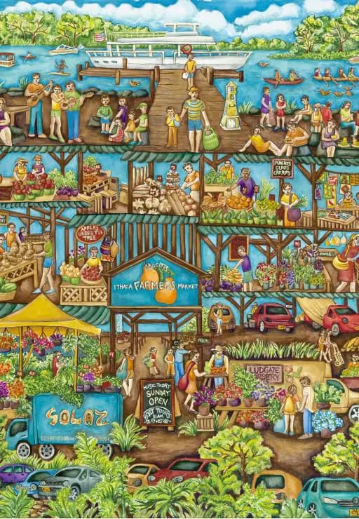 Grafika - Puzzle Farmer's Market - 1000 dielov