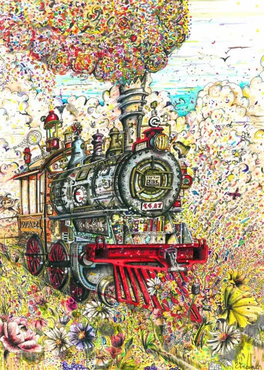 Grafika - Puzzle Full steam ahead - 500 dielov