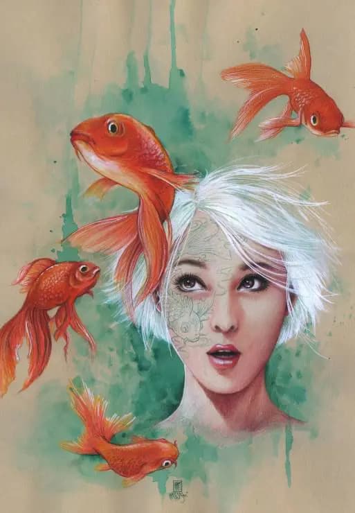 Grafika - Puzzle Misstigri: Lady Fish - 1000 dielov