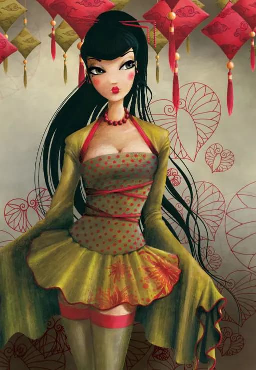 Grafika - Puzzle Misstigri: Miss Midori - 1000 dielov