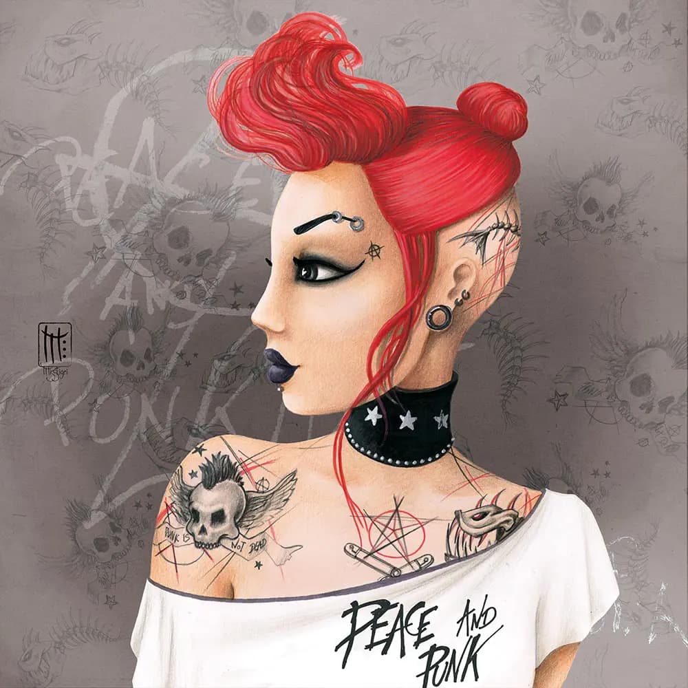 Grafika - Puzzle Misstigri: Punk - 1000 dielov