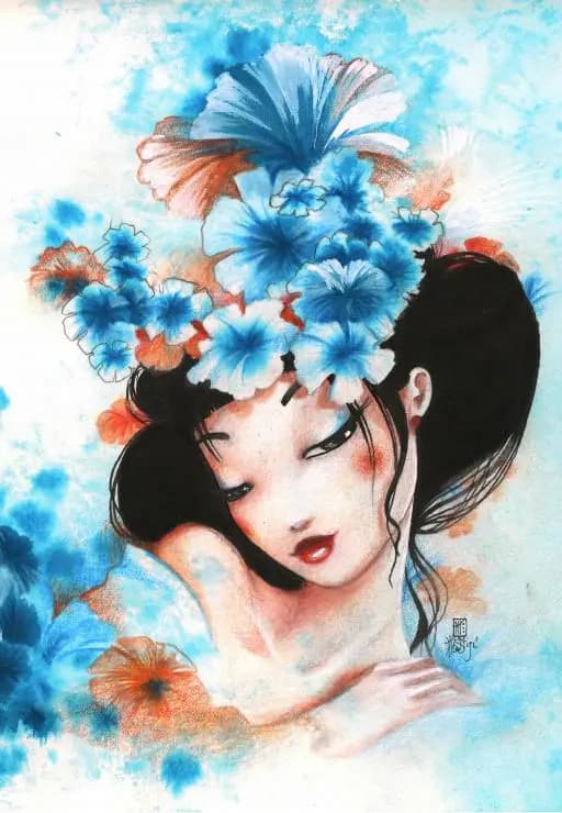 Grafika - Puzzle Mistigri: Blue Flowers - 1000 dielov