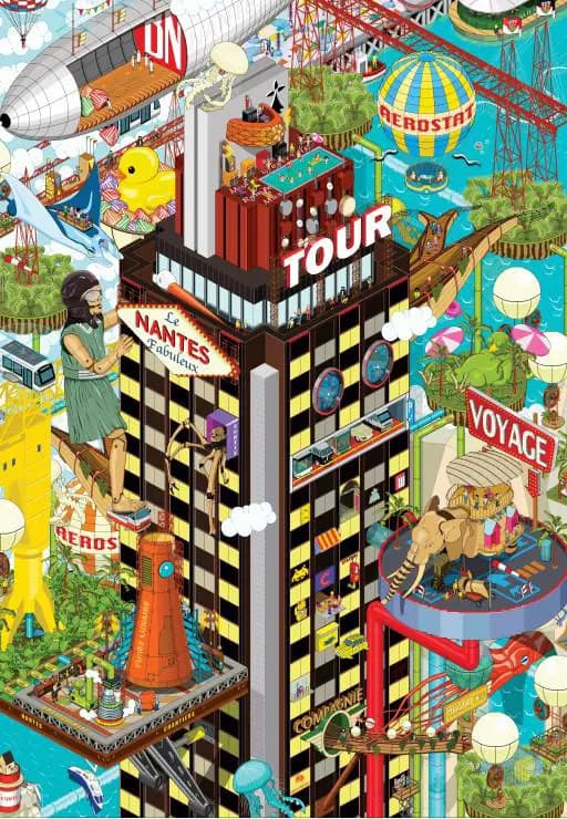 Grafika - Puzzle Nantes - The Tower - 1000 dielov