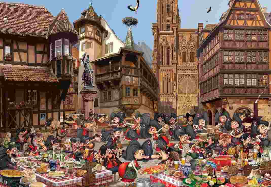 Grafika - Puzzle Ruyer: L'Alsace - 1000 dielov