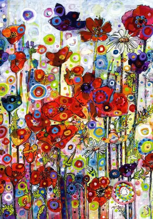 Grafika - Puzzle Sally Rich: Poppies - 1000 dielov