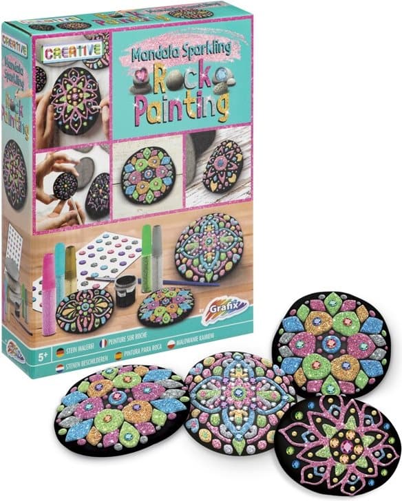 GRAFIX Malování na kamínky: Mandala Sparkling