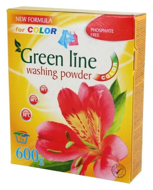 Green Line prací prášok Strong 600g Color
