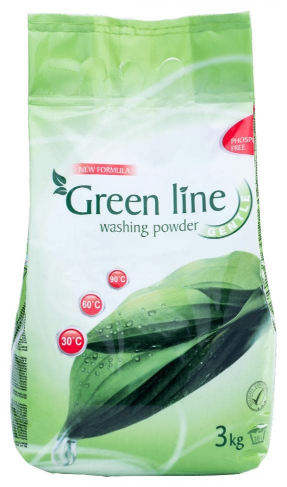 Green Line prací prášok Uni 3kg Gentle