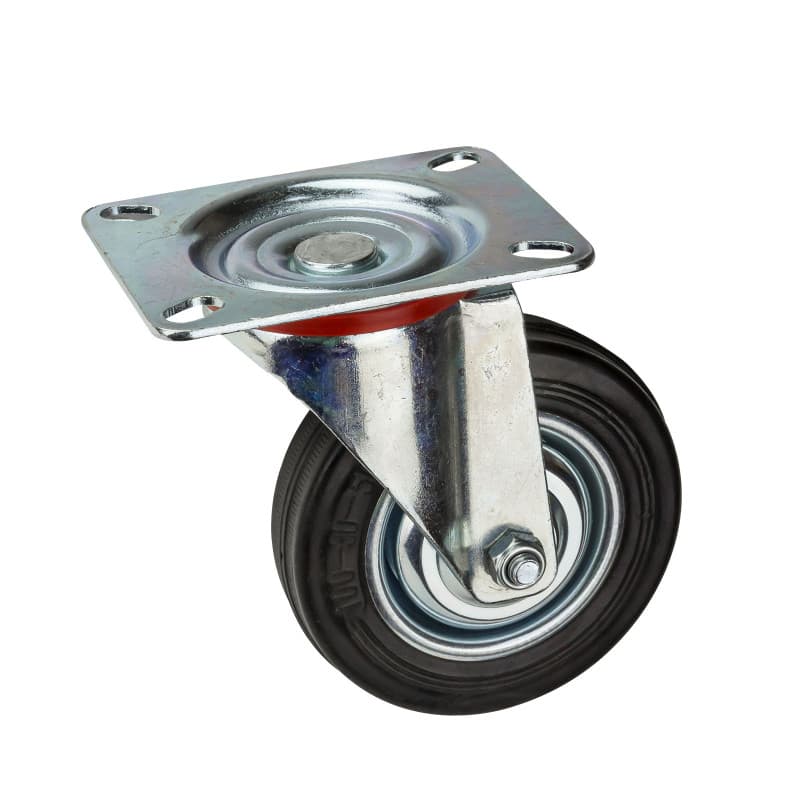 Gumové otočné koliesko 100 mm, do 70 kg